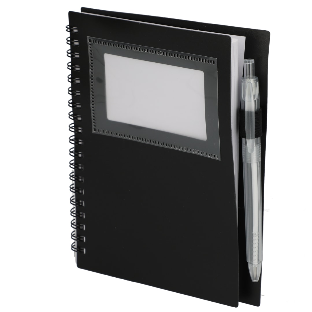 Bullet FSC&#174; Recycled 5&quot; x 7&quot; Star Spiral Notebook with Pe - SM-5281
