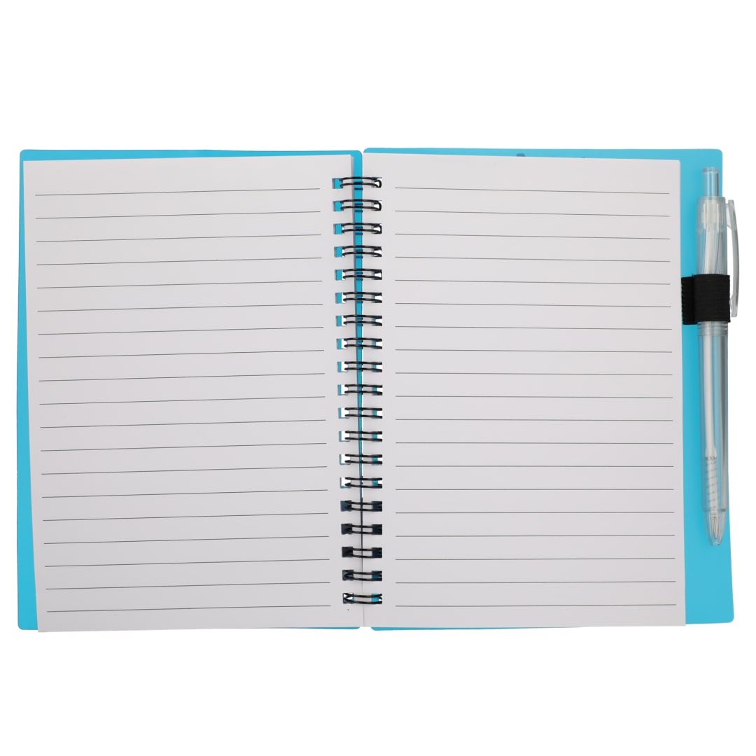 Bullet FSC&#174; Recycled 5&quot; x 7&quot; Star Spiral Notebook with Pe - SM-5281 Blue