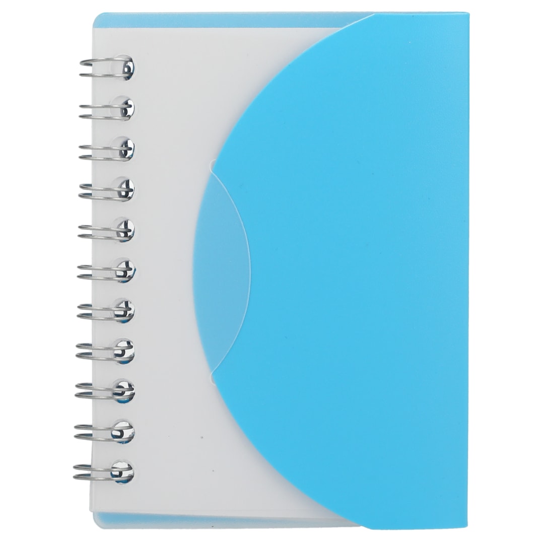 Bullet FSC&#174; Recycled 3.4” x 4.5” Post Spiral Notebook - SM-5282 Blue