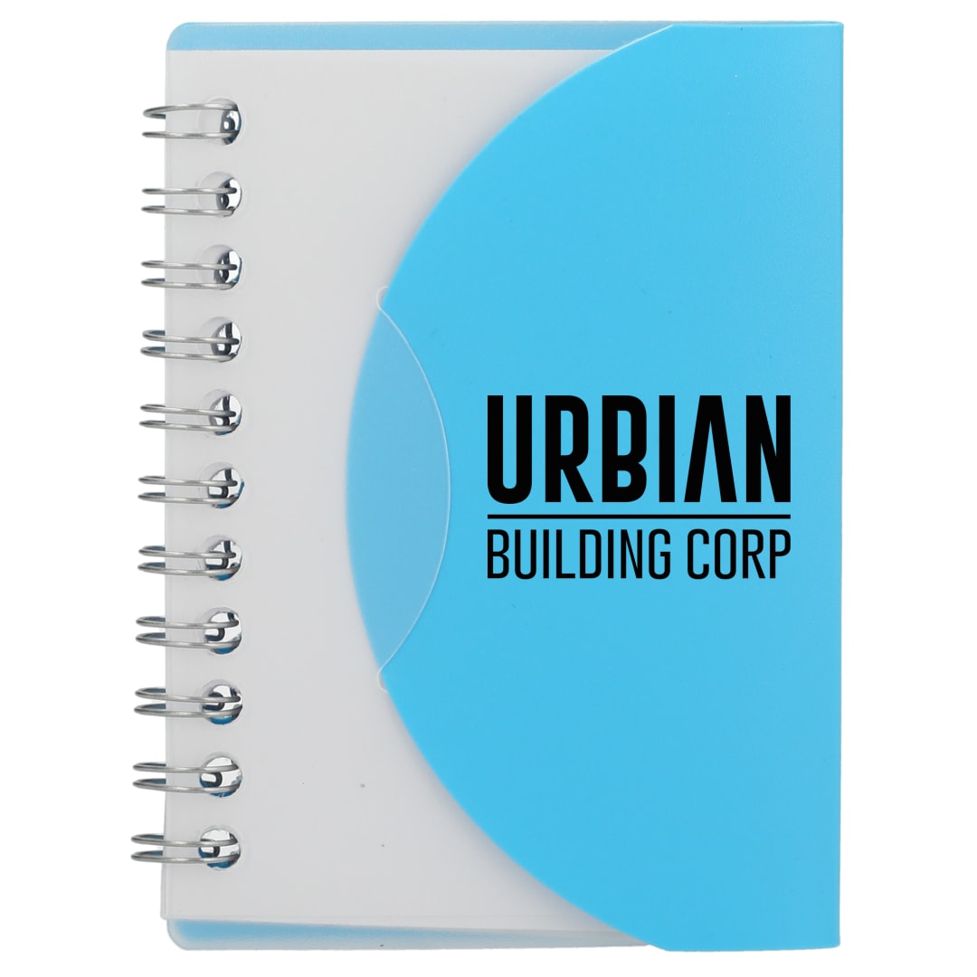 Bullet FSC&#174; Recycled 3.4” x 4.5” Post Spiral Notebook - SM-5282 Blue