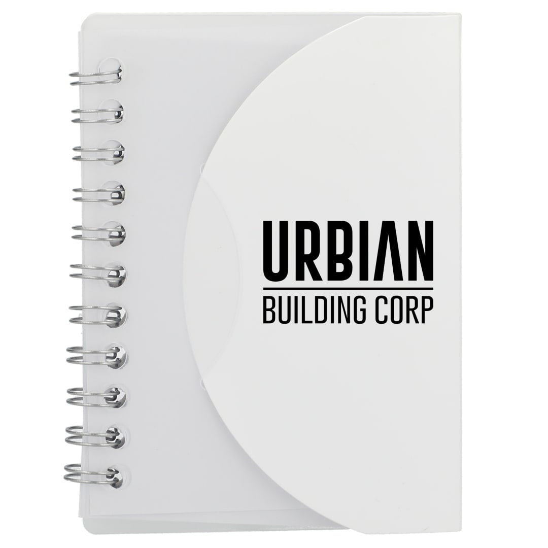 Bullet FSC&#174; Recycled 3.4” x 4.5” Post Spiral Notebook - SM-5282 White