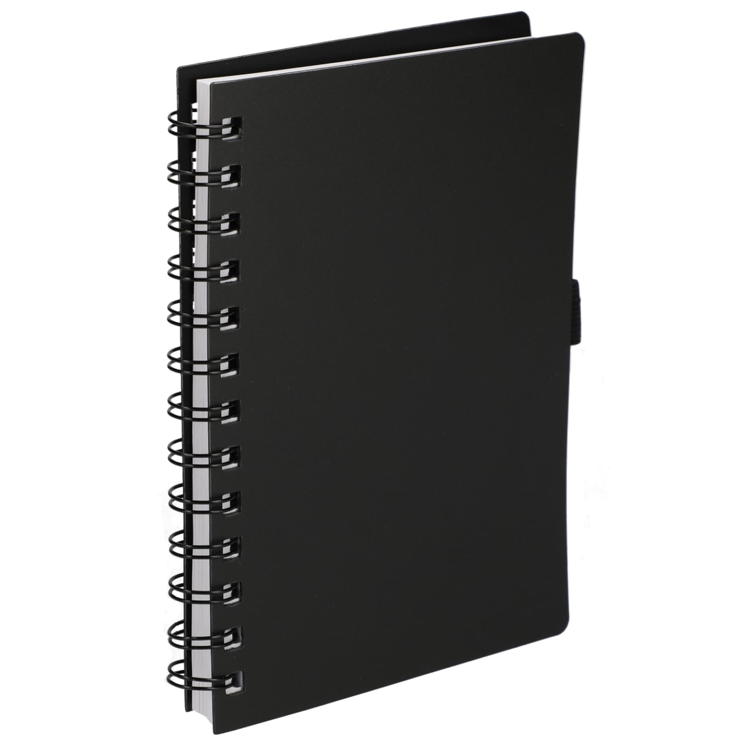 Bullet FSC&#174; Recycled 5.5” x 7” Coordinator Notebook - SM-5283 Black
