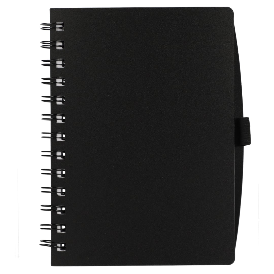 Bullet FSC&#174; Recycled 5.5” x 7” Coordinator Notebook - SM-5283 Black