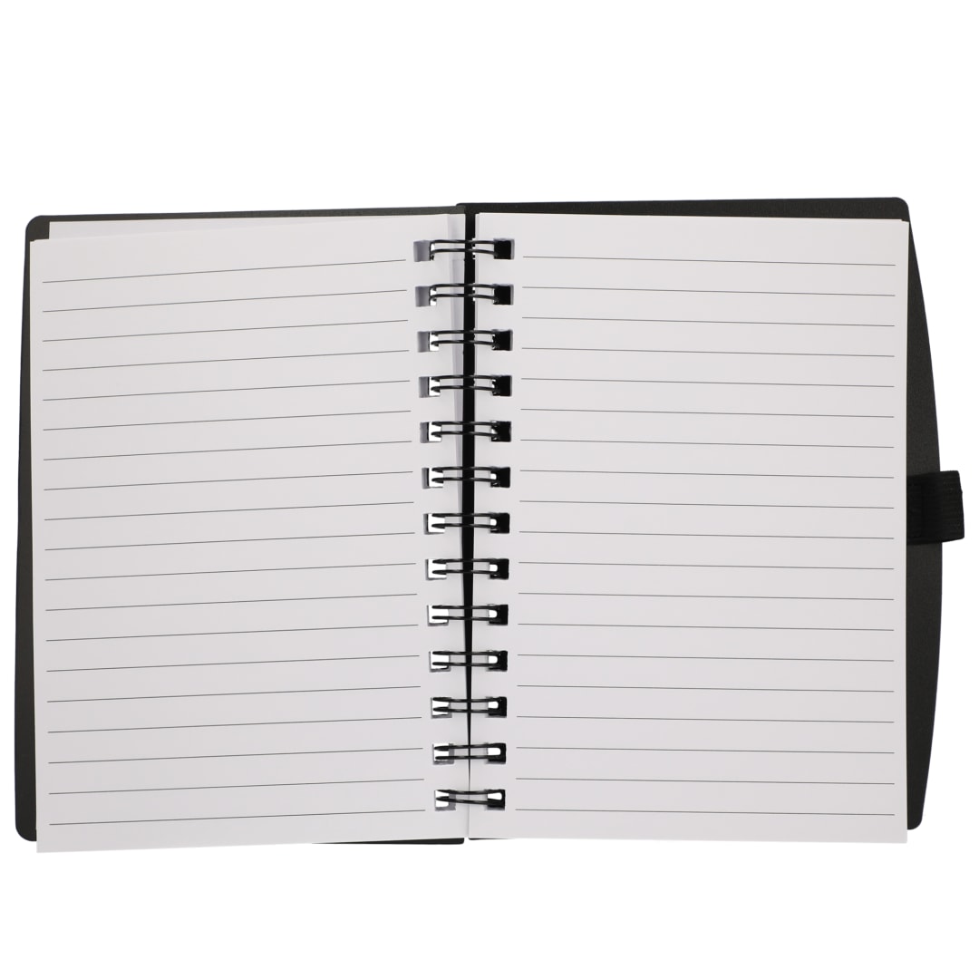 Bullet FSC&#174; Recycled 5.5” x 7” Coordinator Notebook - SM-5283 Black