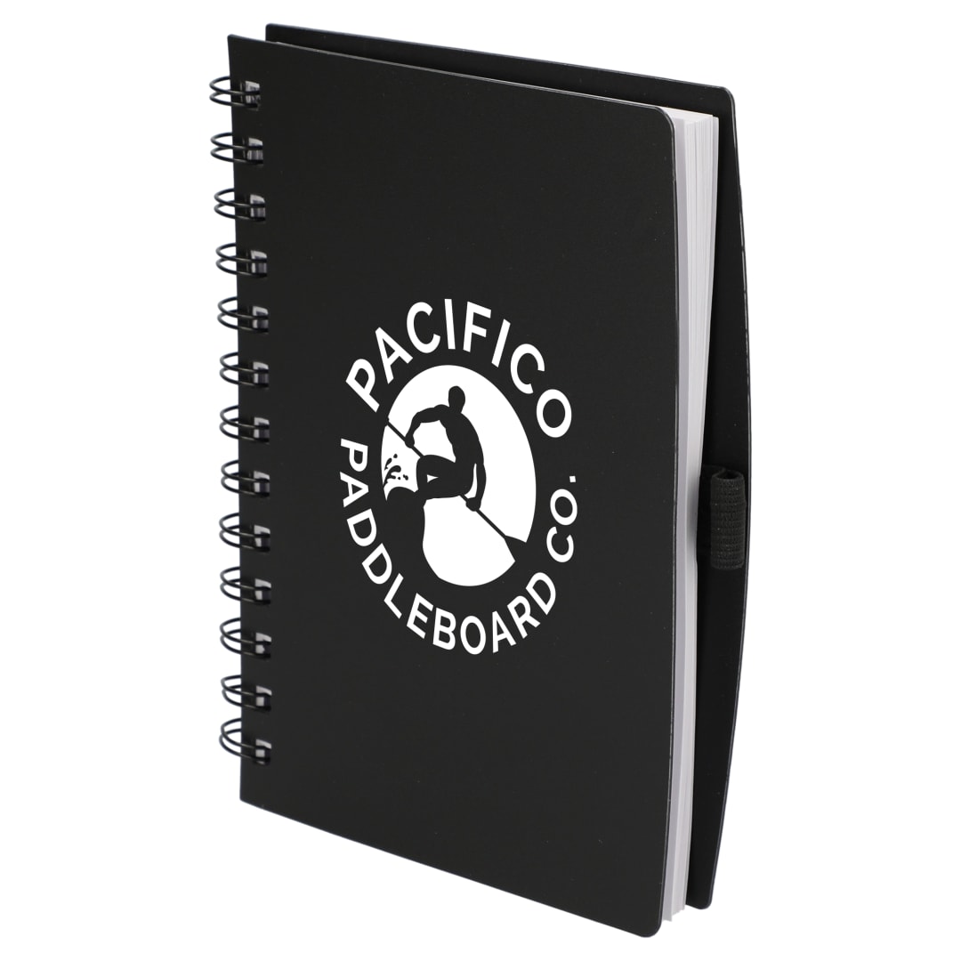 Bullet FSC&#174; Recycled 5.5” x 7” Coordinator Notebook - SM-5283 Black