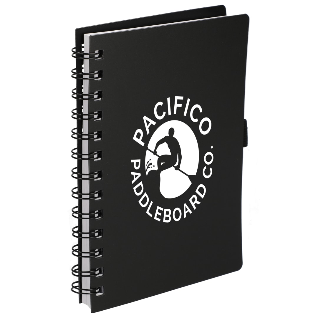 Bullet FSC&#174; Recycled 5.5” x 7” Coordinator Notebook - SM-5283 Black