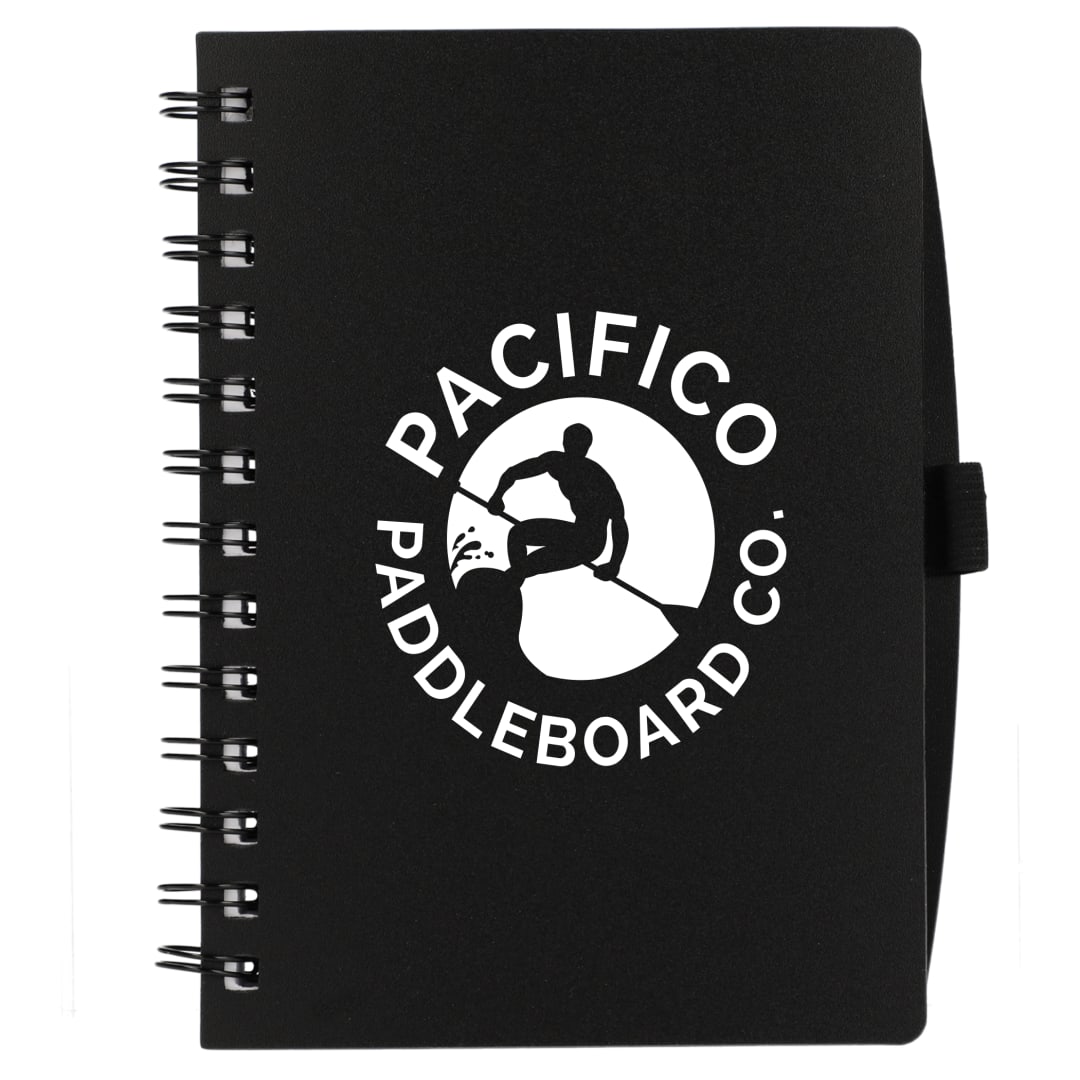 Bullet FSC&#174; Recycled 5.5” x 7” Coordinator Notebook - SM-5283 Black