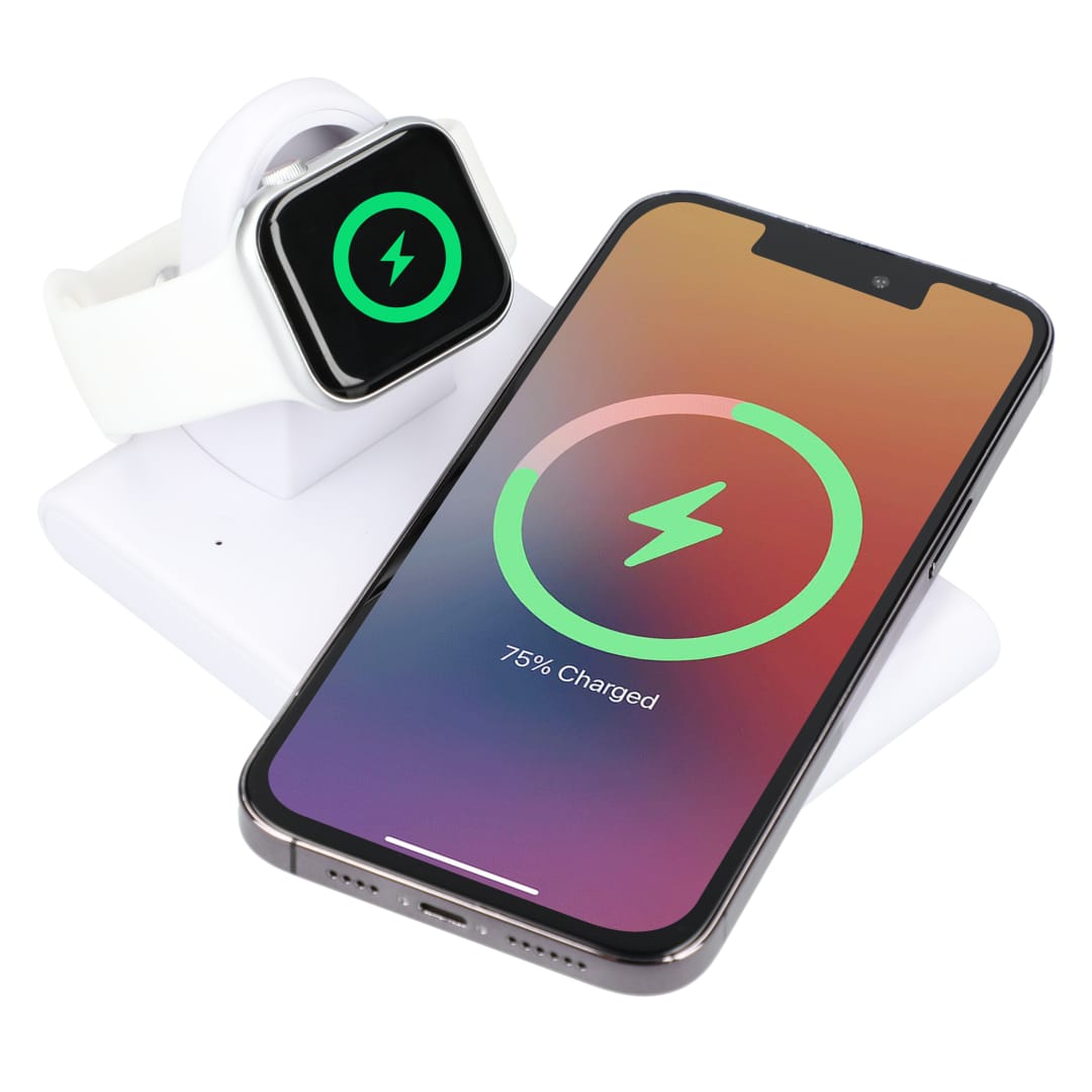 Mate Wireless Charging Pad and iWatch Holder - SM-2835 White