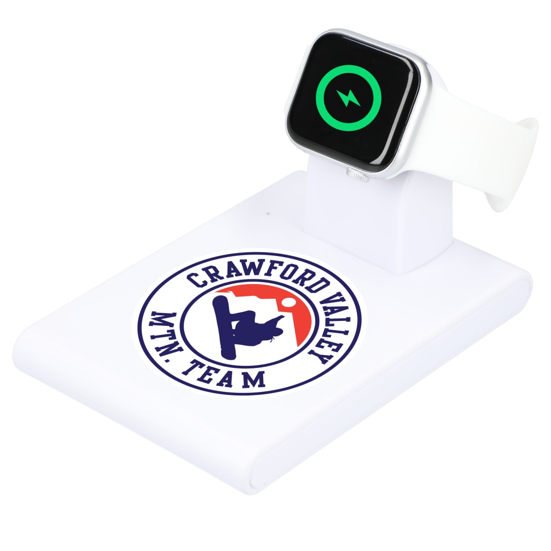 Mate Wireless Charging Pad and iWatch Holder - SM-2835 White