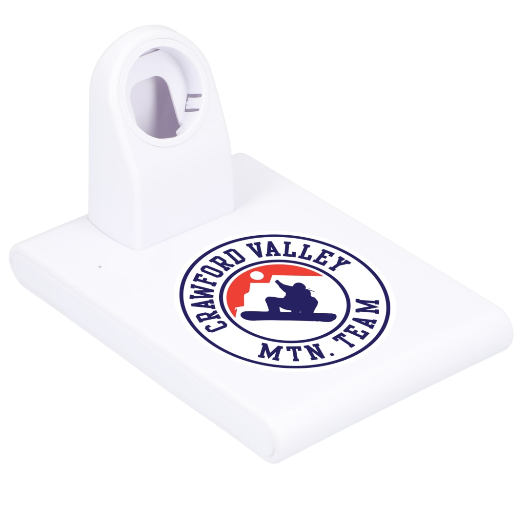 Mate Wireless Charging Pad and iWatch Holder - SM-2835 White