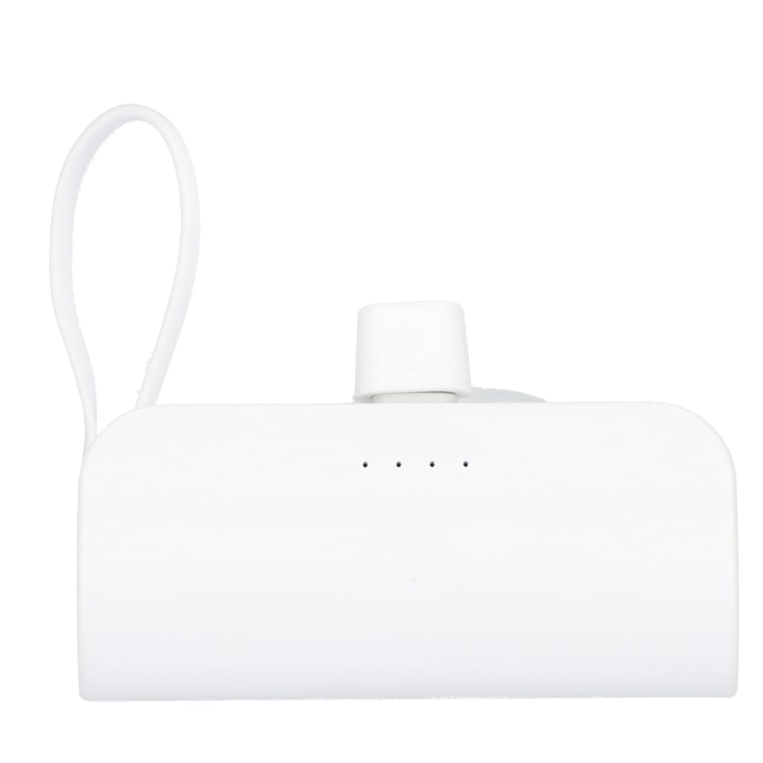 Hue 5000 mAh Power Bank with Multi Tips - SM-2837 White