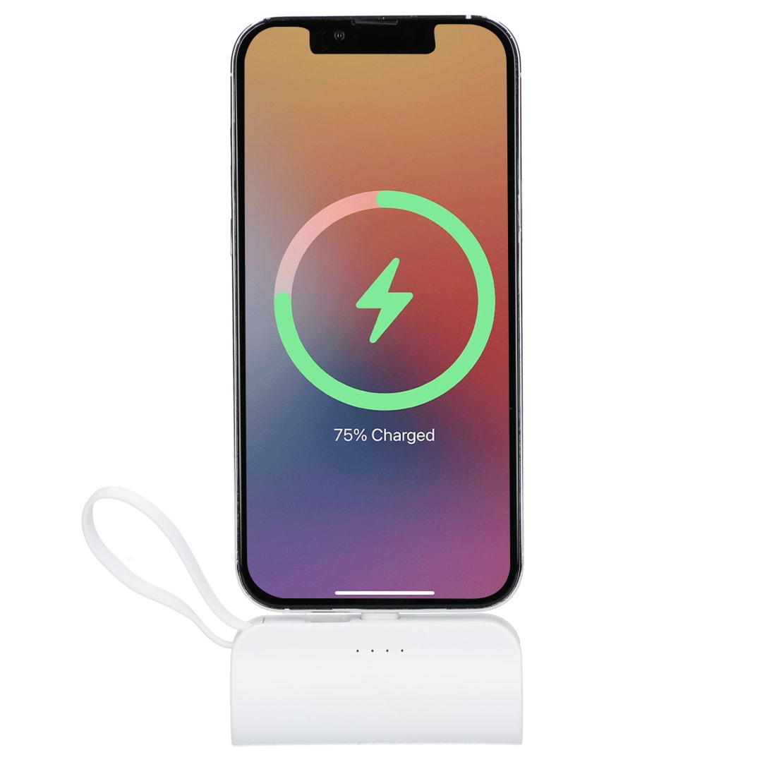 Hue 5000 mAh Power Bank with Multi Tips - SM-2837 White