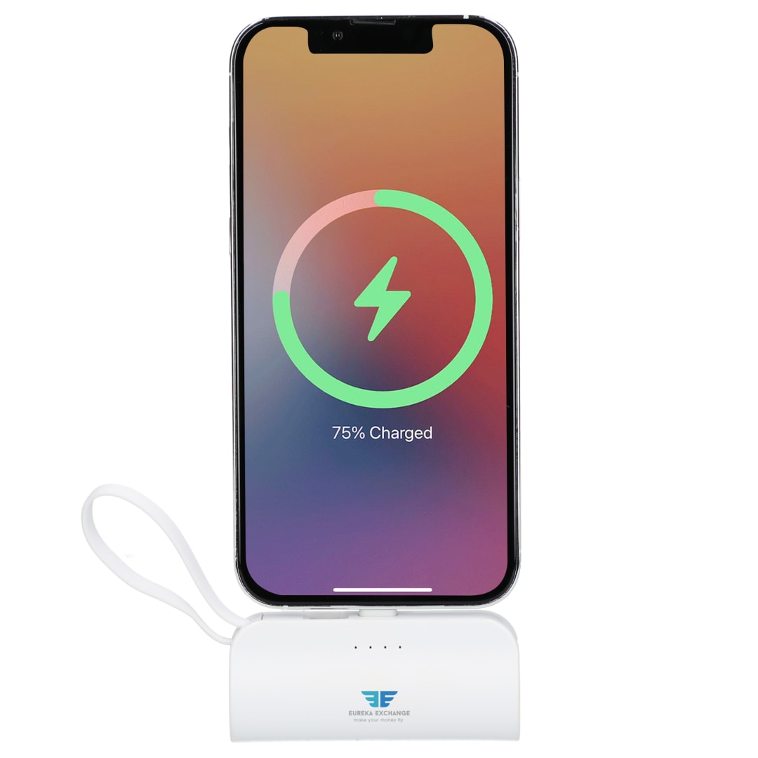 Hue 5000 mAh Power Bank with Multi Tips - SM-2837 White