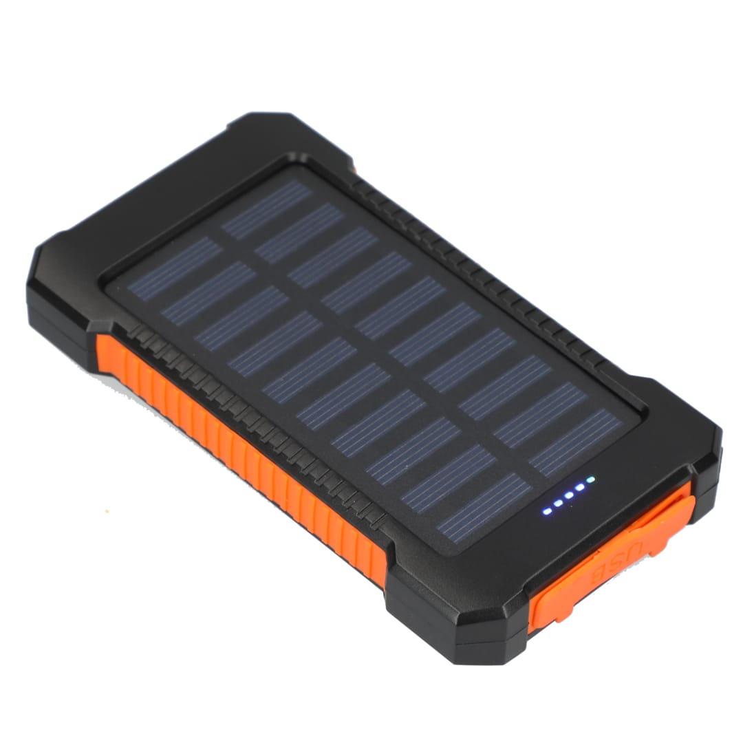 Helio 5000 mAh Solar Power Bank - SM-2838 Black