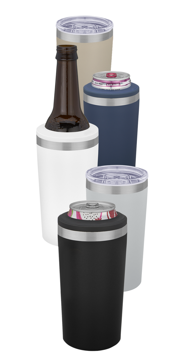 Urban Peak 14 oz Urban Peak® 4-in-1 Tumbler/Cooler - SL182PR White