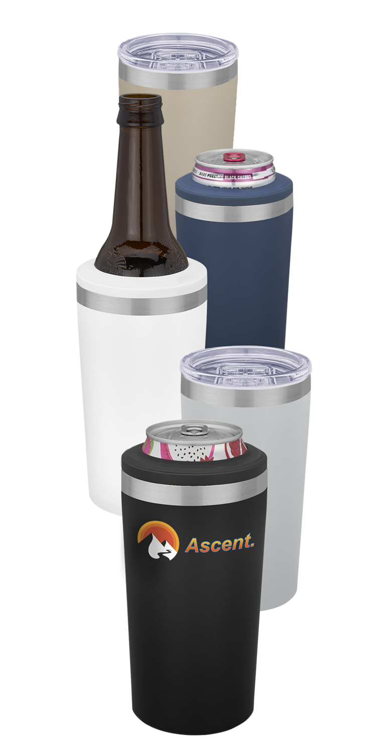 Urban Peak 14 oz Urban Peak® 4-in-1 Tumbler/Cooler - SL182PR White