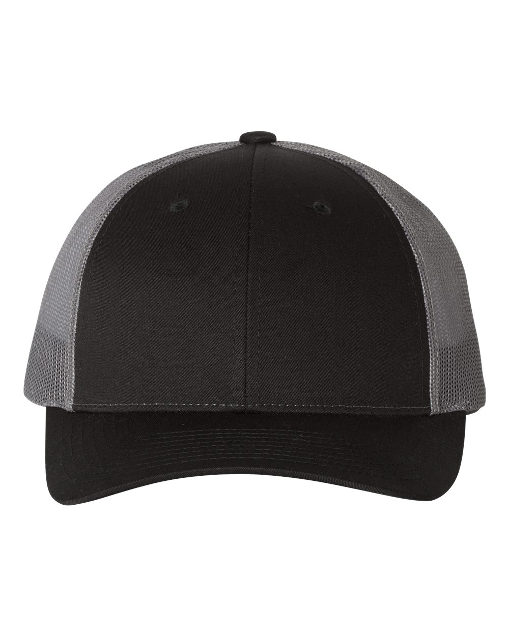 Richardson Low Pro Trucker Cap - 115 Black- Charcoal