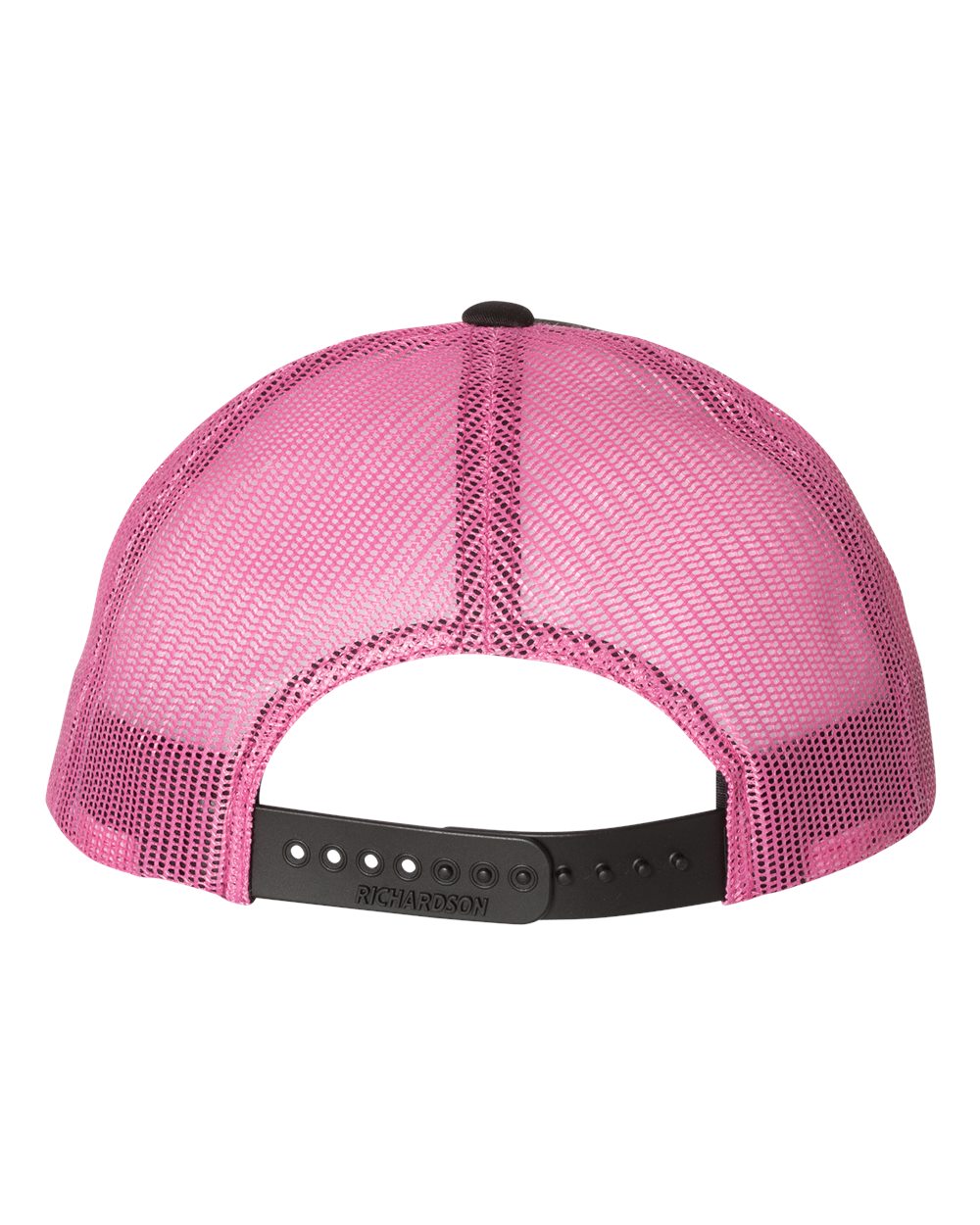 Richardson Low Pro Trucker Cap - 115 Black- Neon Pink