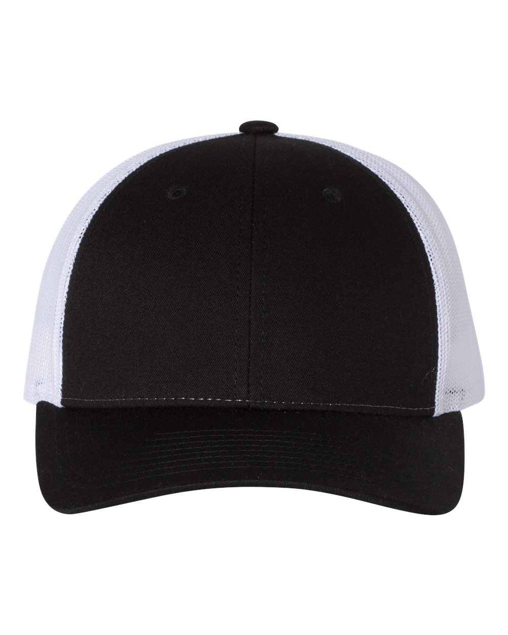 Richardson Low Pro Trucker Cap - 115 Black- White