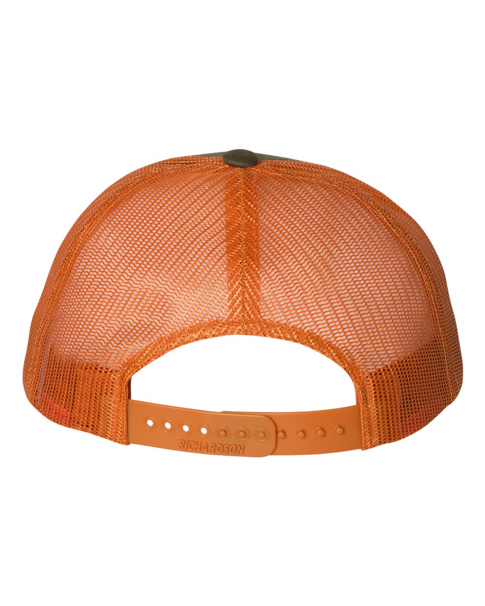 Richardson Low Pro Trucker Cap - 115 Dark Loden- Jaffa Orange