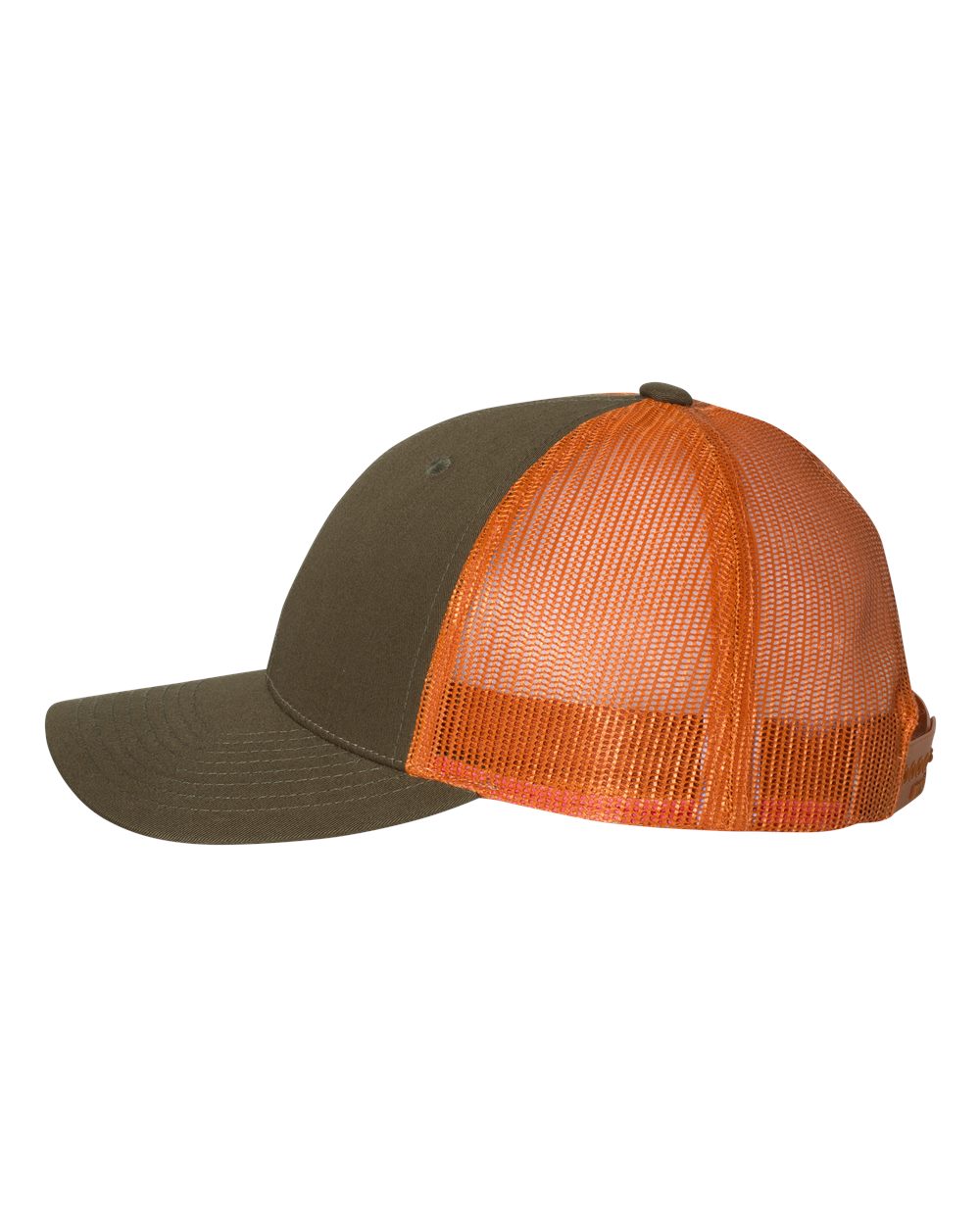 Richardson Low Pro Trucker Cap - 115 Dark Loden- Jaffa Orange