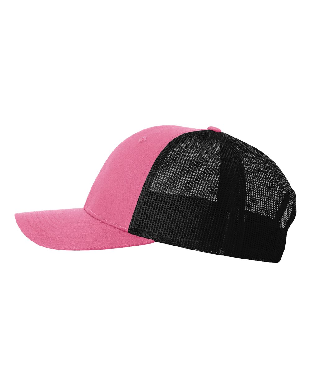 Richardson Low Pro Trucker Cap - 115 Hot Pink- Black