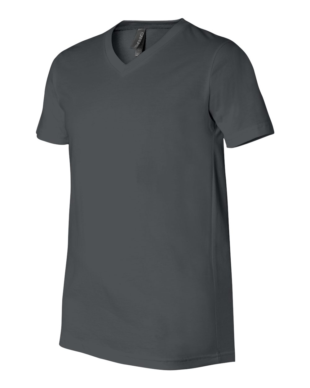 BELLA + CANVAS Unisex Jersey V-Neck Tee - 3005 Asphalt