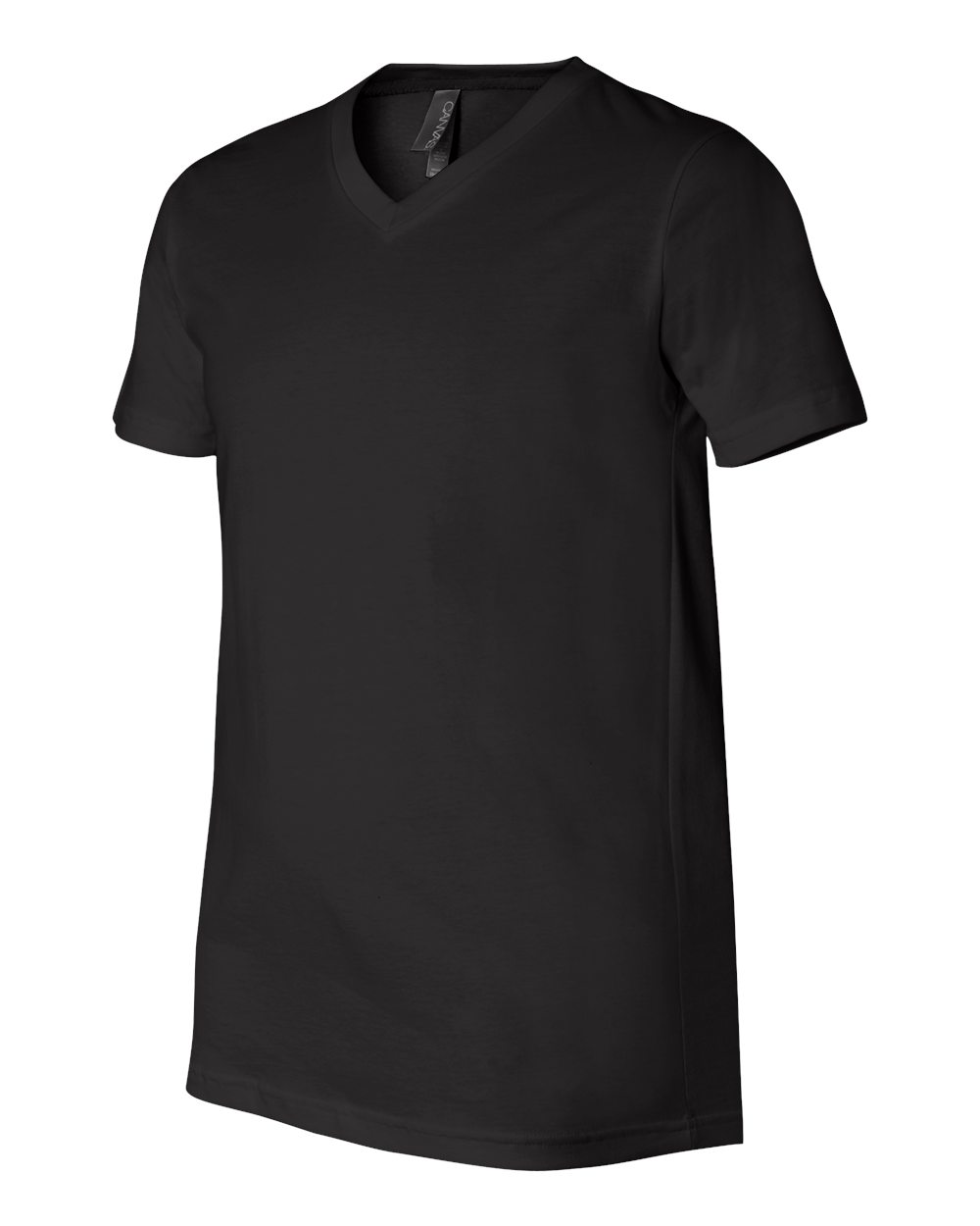 BELLA + CANVAS Unisex Jersey V-Neck Tee - 3005 Black