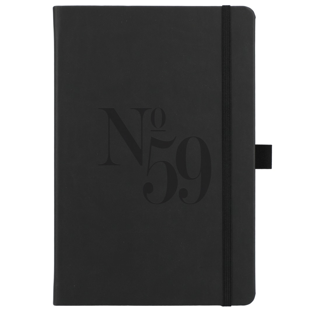 5.5&quot; x 8.5” Mano Recycled Hard Bound Journal - 2900-48 Black
