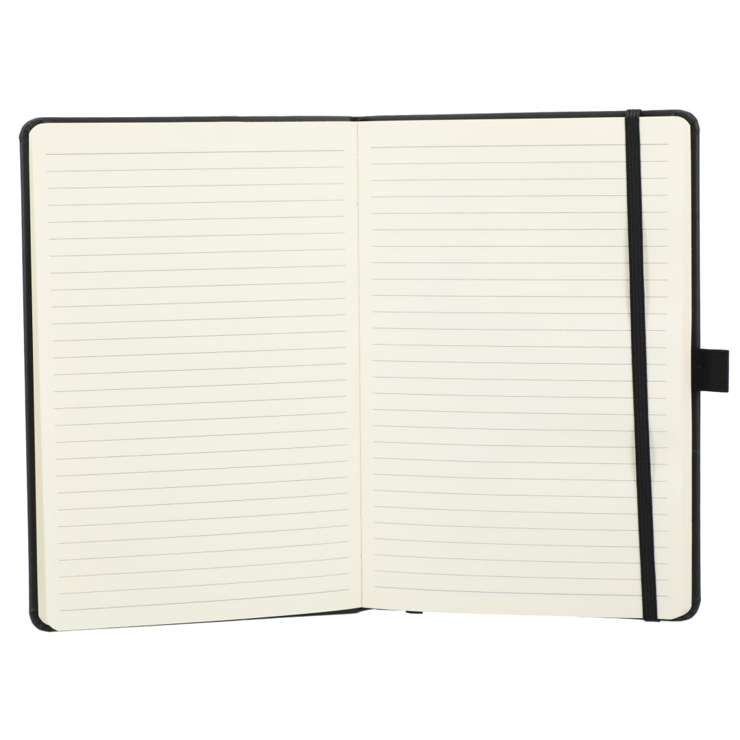 5.5" x 8.5” Mano Recycled Hard Bound Journal - 2900-48 Black