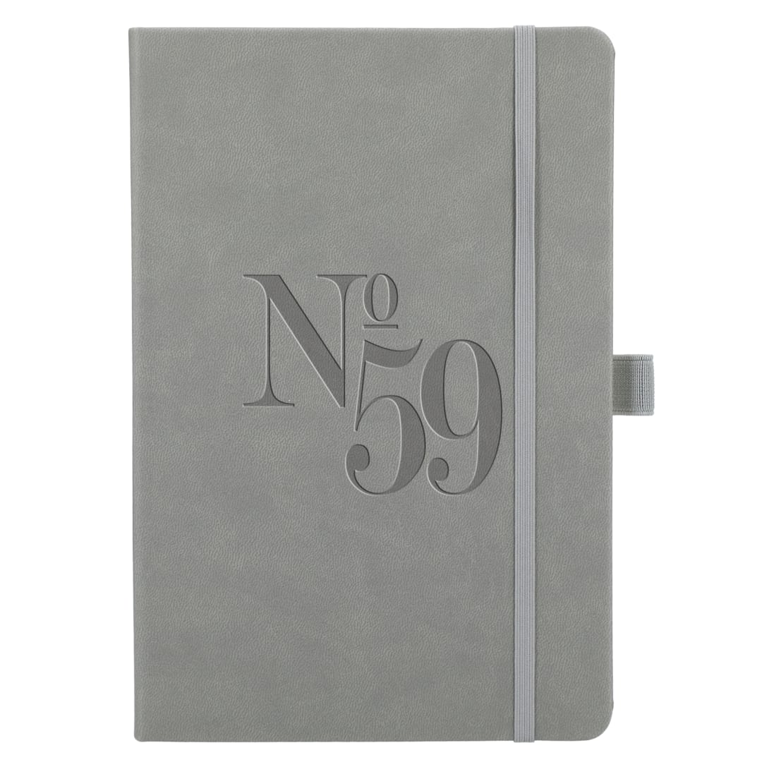 5.5" x 8.5” Mano Recycled Hard Bound Journal - 2900-48 Gray