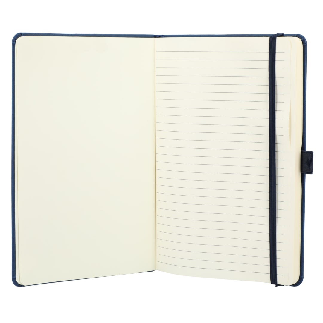 5.5" x 8.5” Mano Recycled Hard Bound Journal - 2900-48 Blue