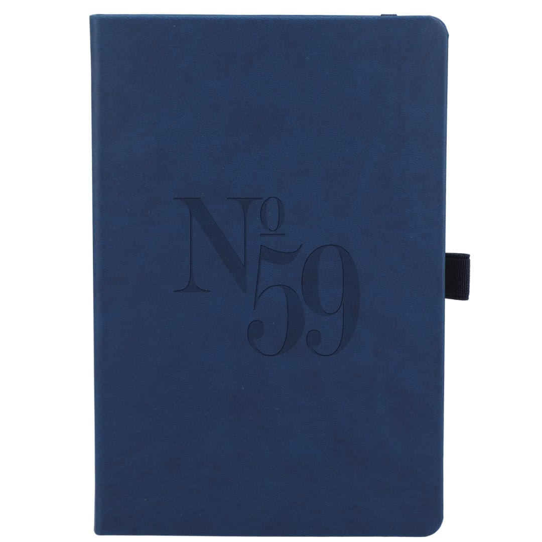 5.5" x 8.5” Mano Recycled Hard Bound Journal - 2900-48 Blue