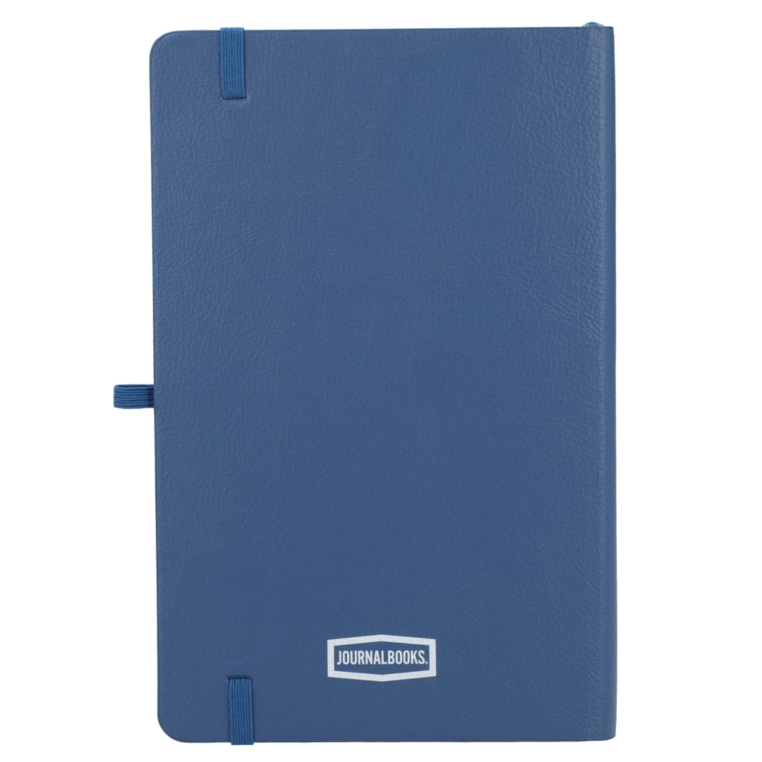 5.5&quot; x 8.5&quot; Kaya Recycled PU and Bamboo Journal - 2900-52 Blue