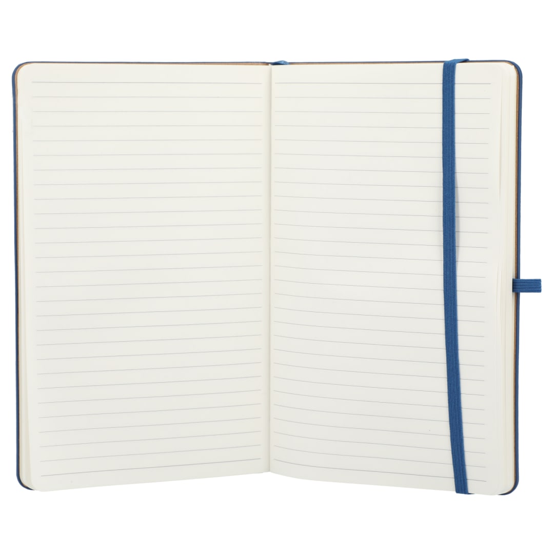 5.5" x 8.5" Kaya Recycled PU and Bamboo Journal - 2900-52 Blue