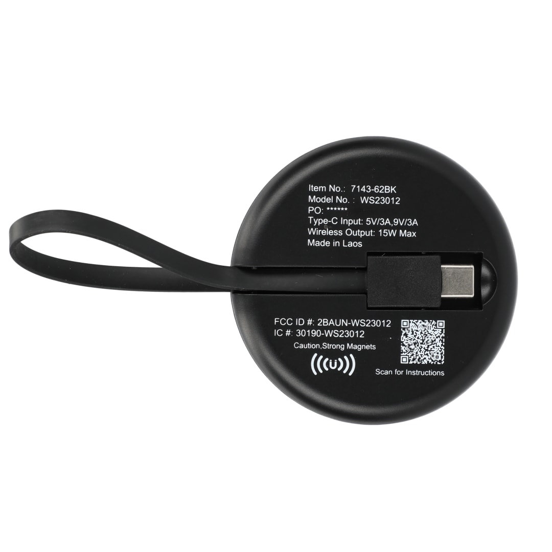 All-In-One Universal Travel 15W Wireless Charger - 7143-62 Black