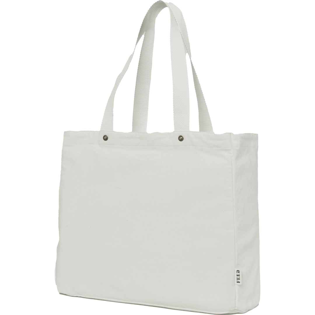 Feed FEED Organic Cotton Rivet Tote - 9009-06 White