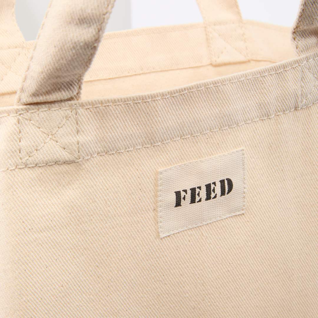 Feed FEED Organic Cotton Shopper Tote - 9009-14 Natural