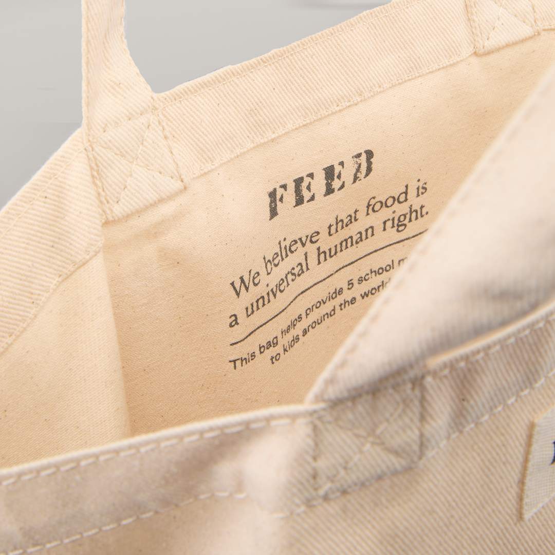 Feed FEED Organic Cotton Shopper Tote - 9009-14 Natural