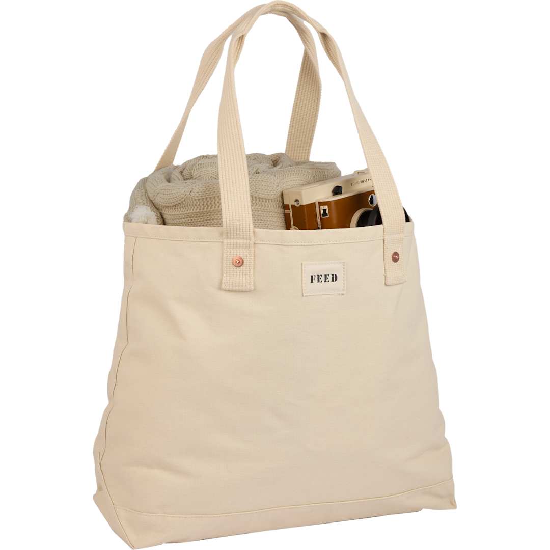 Feed FEED Organic Cotton Weekend Tote - 9009-15 Natural