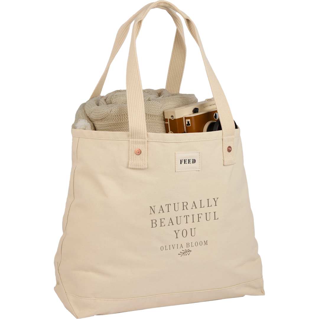 Feed FEED Organic Cotton Weekend Tote - 9009-15 Natural
