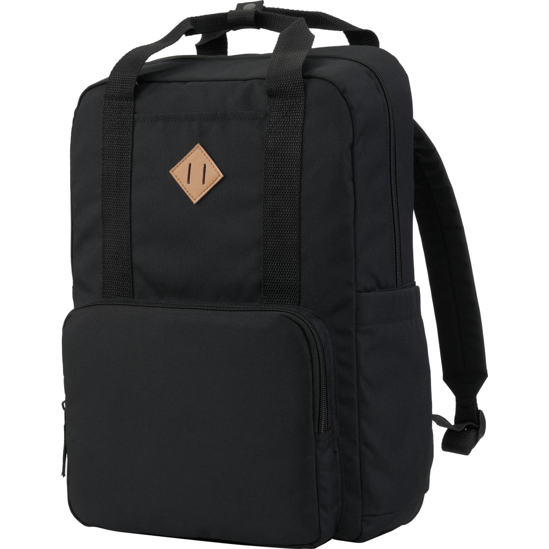 Fife Recycled 15&quot; Laptop Backpack - 9898-03 Black