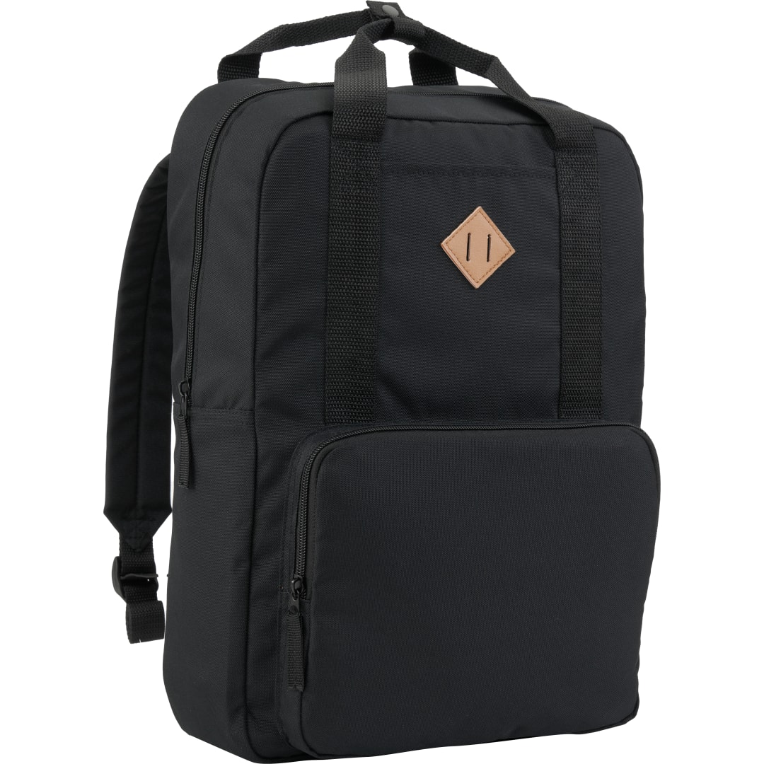 Fife Recycled 15&quot; Laptop Backpack - 9898-03 Black