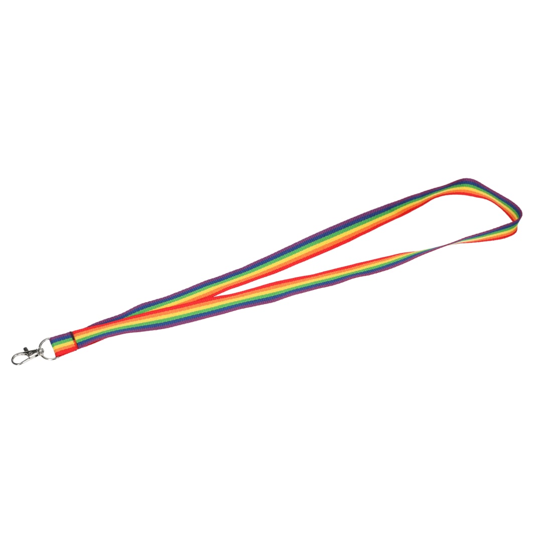  Recycled Polyester Rainbow Lanyard - SM-2467