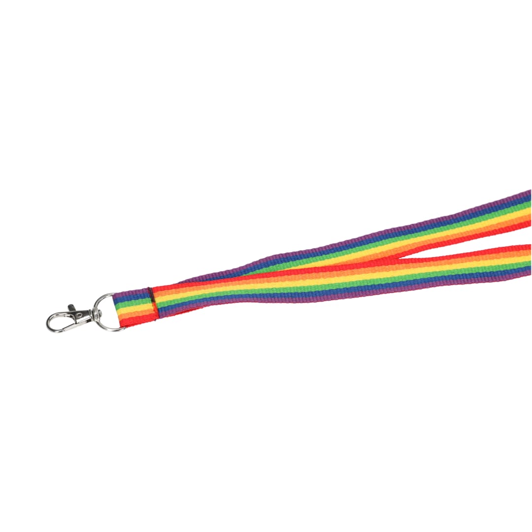 Recycled Polyester Rainbow Lanyard - SM-2467 Pink