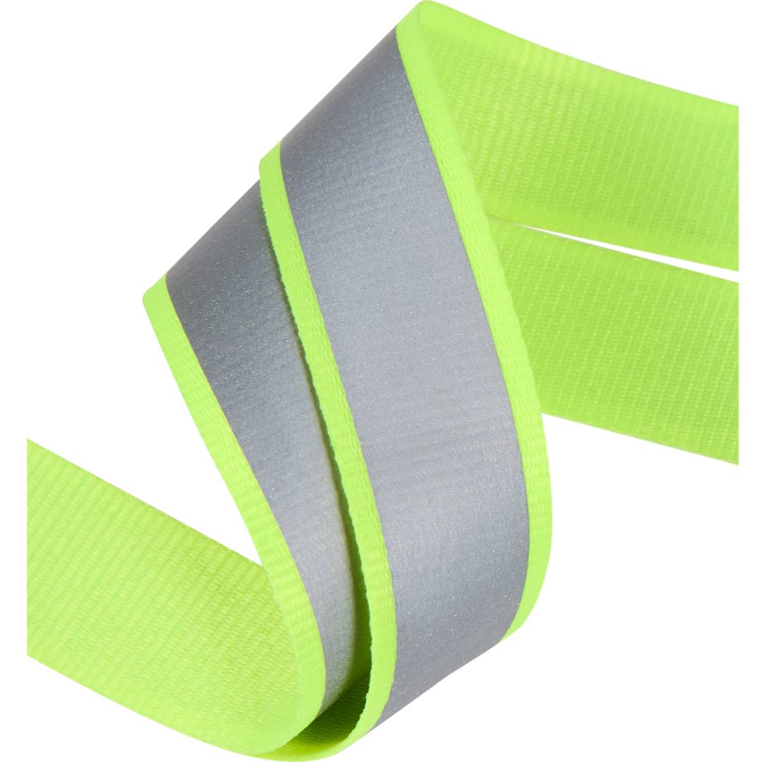 Bullet Recycled Polyester Reflective Lanyard - SM-2469 Yellow