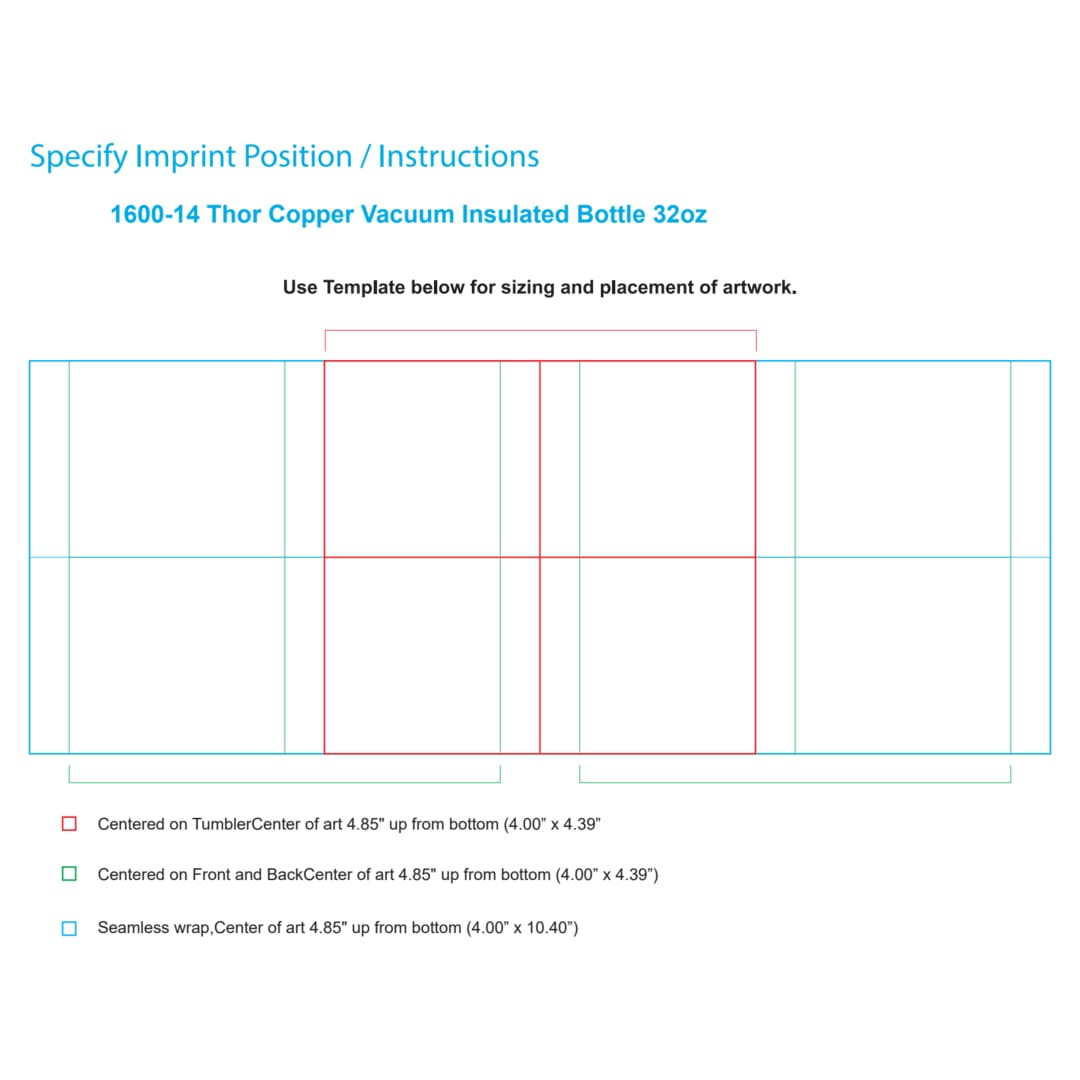 Thor Copper Vacuum Insulated Bottle 32oz - 1600-14 Black