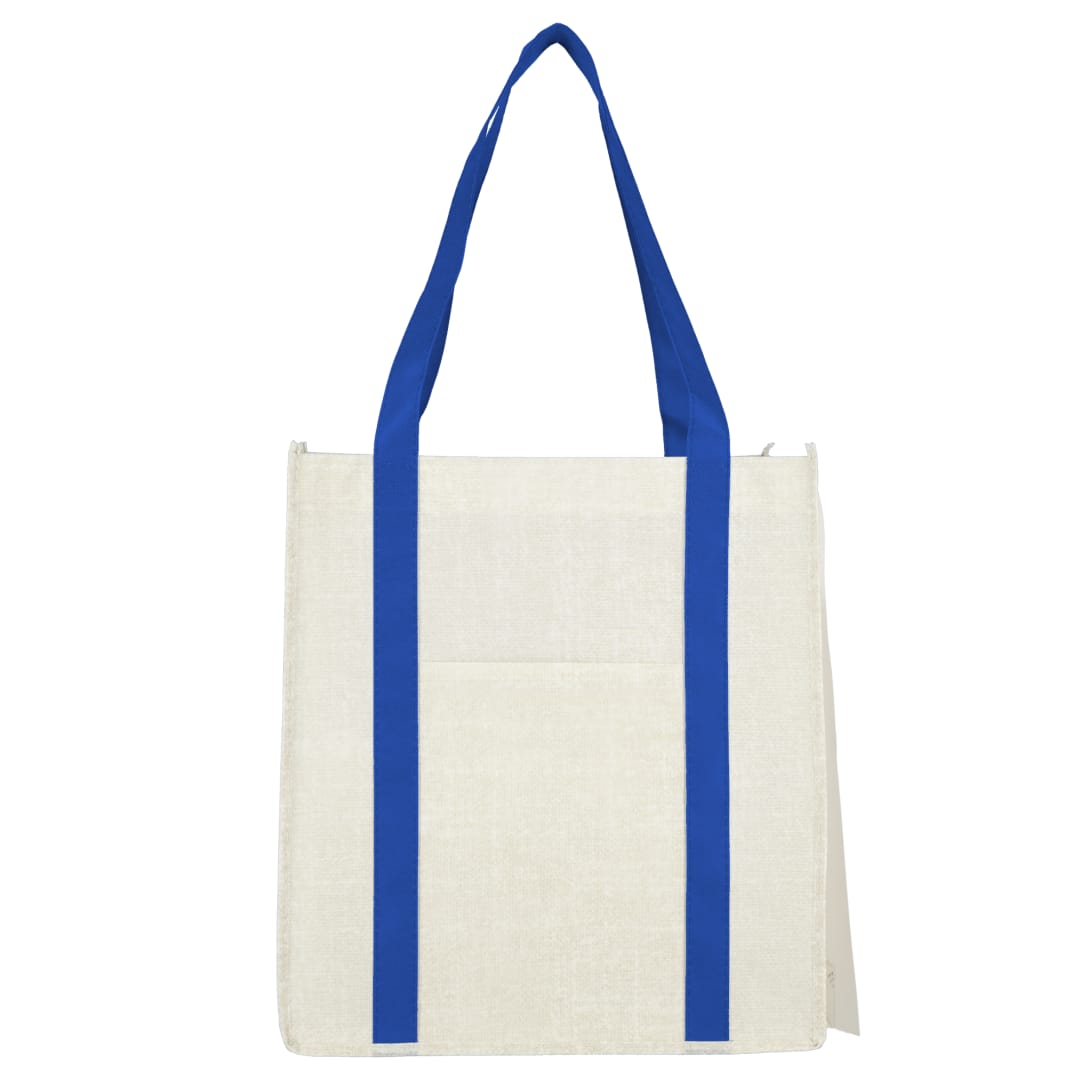 Pluto Recycled Non-Woven Small Grocery Tote - SM-5212 Blue