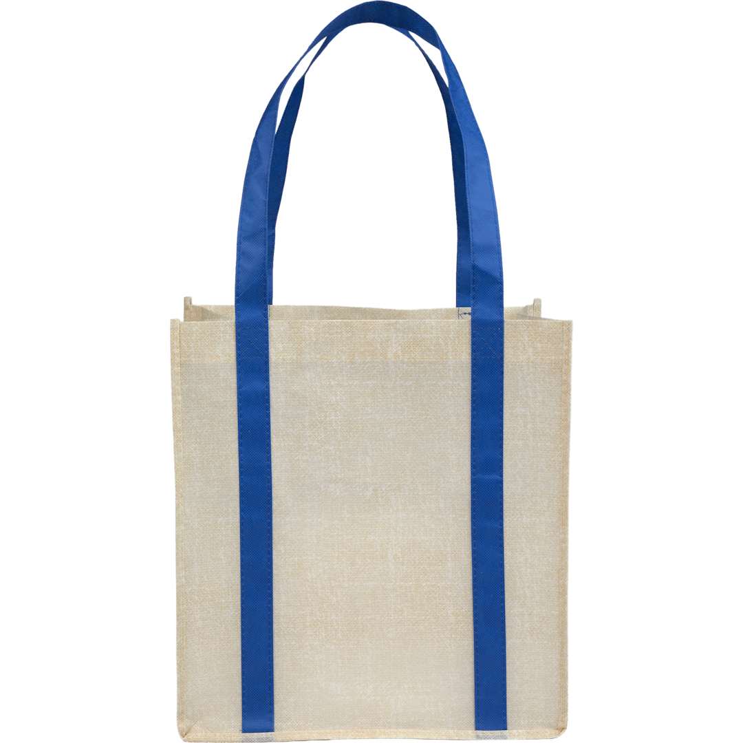 Pluto Recycled Non-Woven Small Grocery Tote - SM-5212 Blue