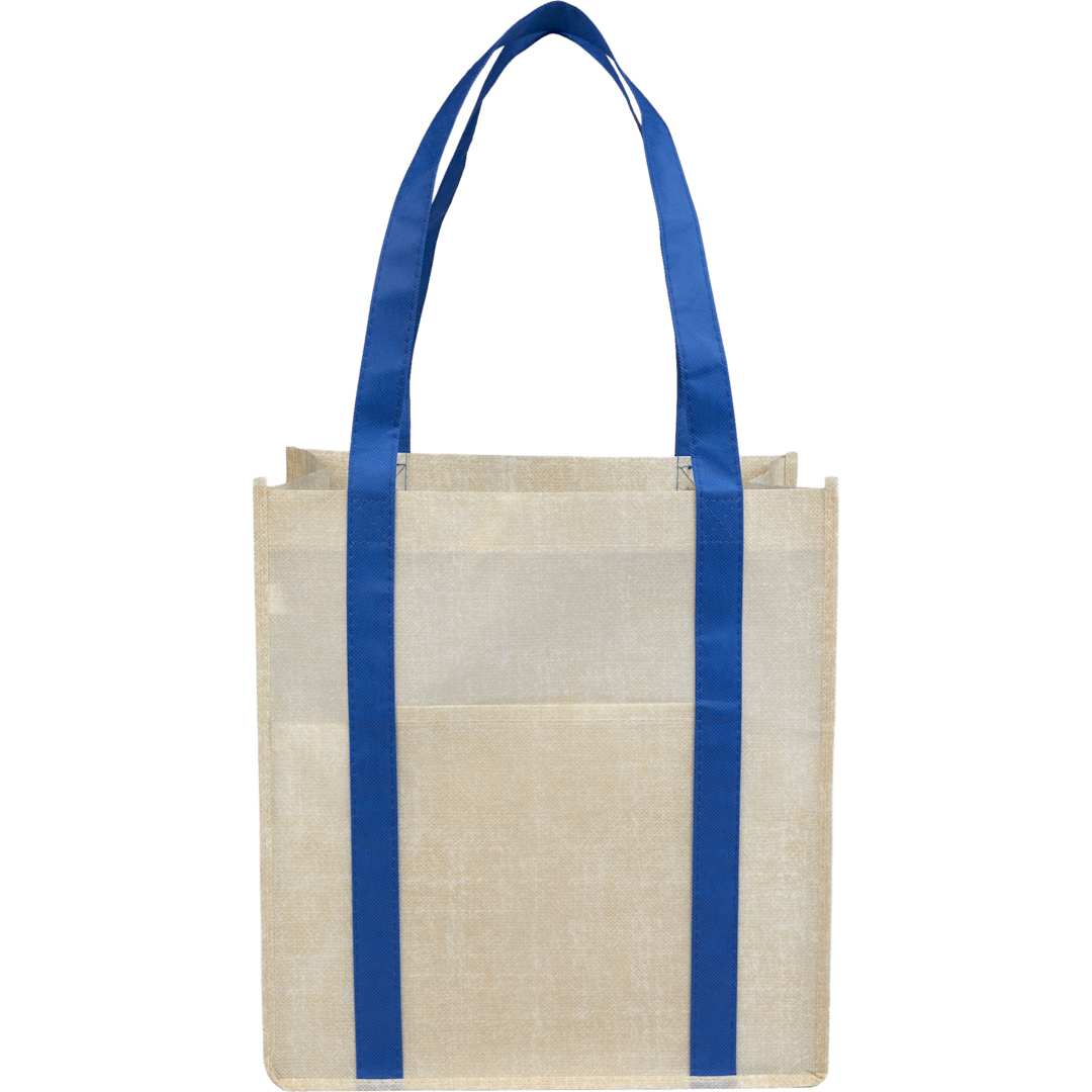 Pluto Recycled Non-Woven Small Grocery Tote - SM-5212 Blue